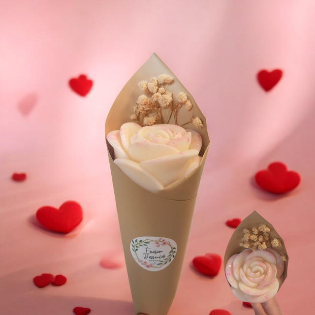 Rose en fondant parfumé 