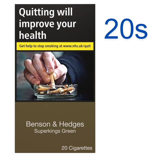 Benson &amp; Hedges Superkings Green Cigarettes, 20s