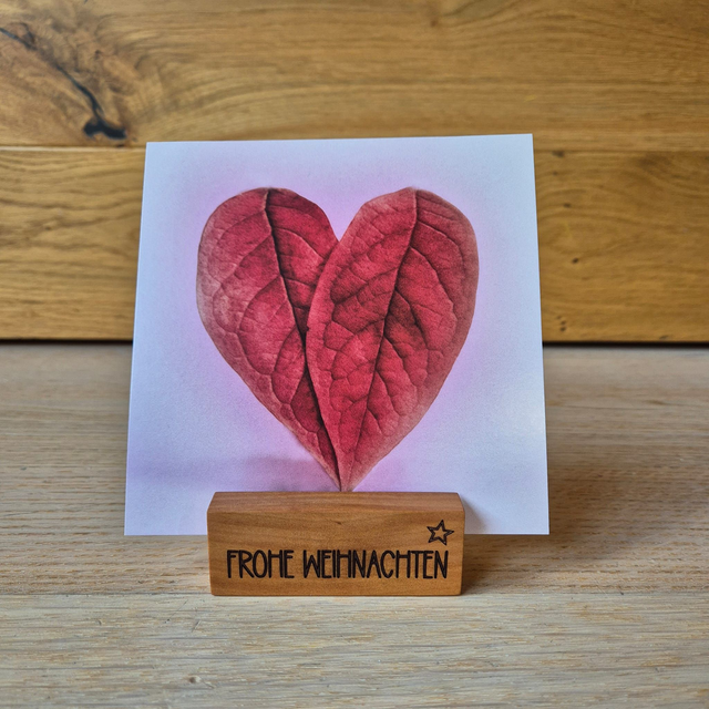 Karten-/ Fotohalter, Frohe Weihnachten (klein)