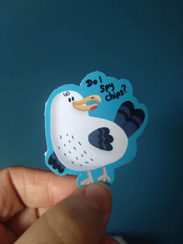 Seagull die cut vinyl sticker 