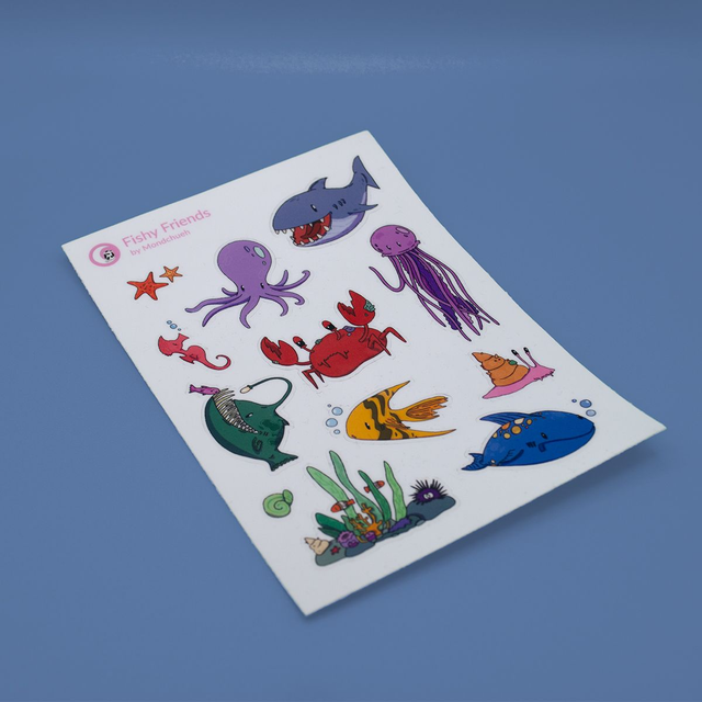 A6 Sticker Sheet "FISHY FRIENDS"