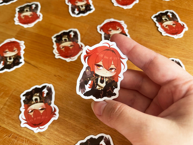 Sticker - Diluc mit Falke