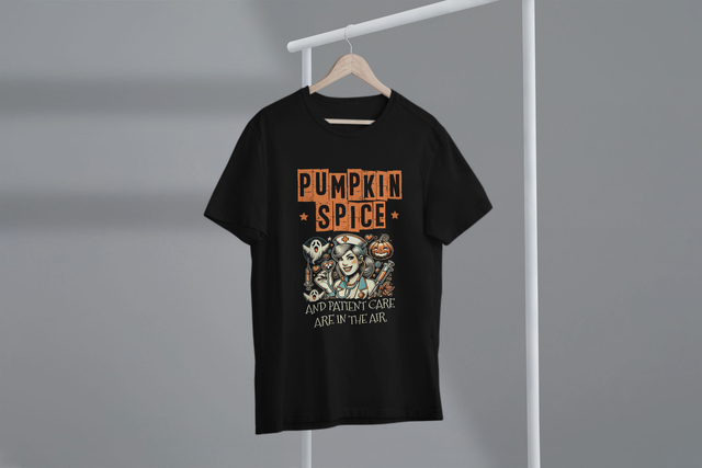 Pumpkin Spice And Patient Care Are In The Air, Fall Nursing. Kürbisgewürz und Patientenversorgung liegen in der Luft, Herbstpflege