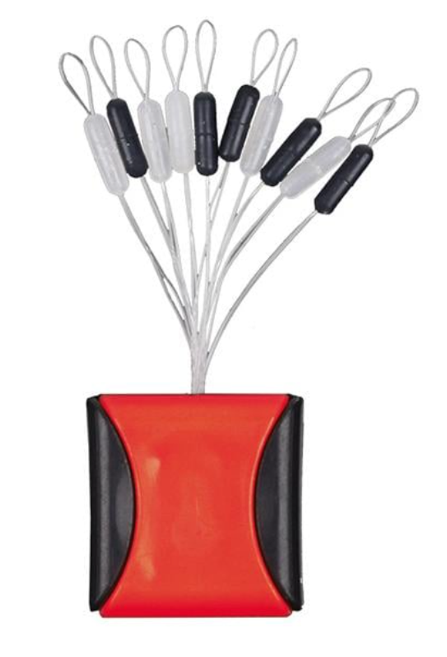 Stucki Fishing Silikon Stopper transparent/schwarz