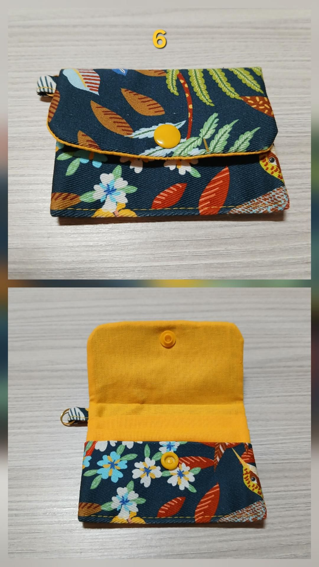 Porte-cartes anti-ondes végétal bleu