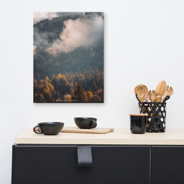 Canvas foggy autmn