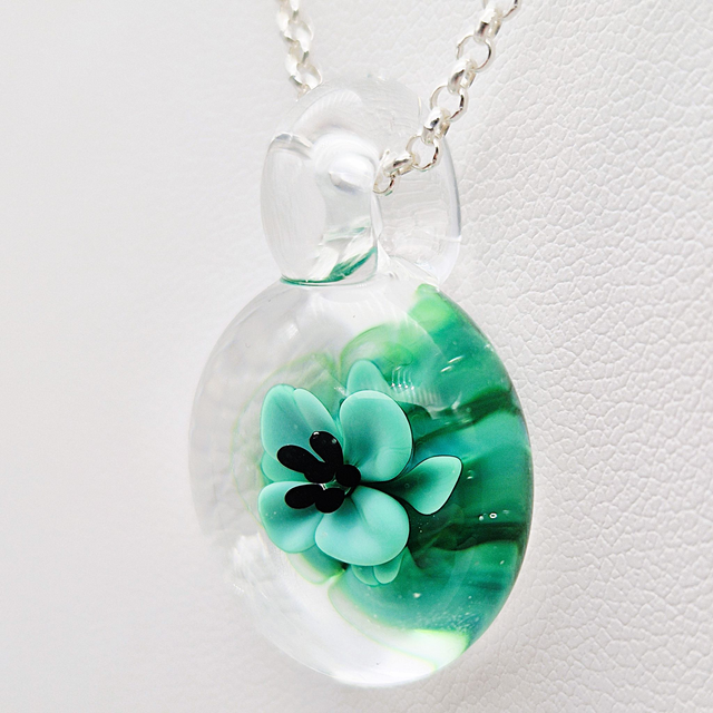 Pendentif Flora vert 4