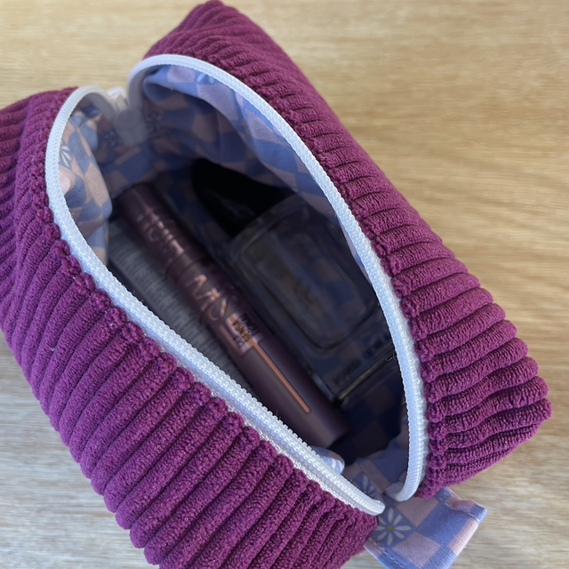 Trousse de maquillage velours