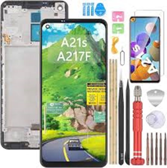 Display 6.5 "LCD für Samsung Galaxy A21s A217 A217F LCD Touchscreen+Rahmen