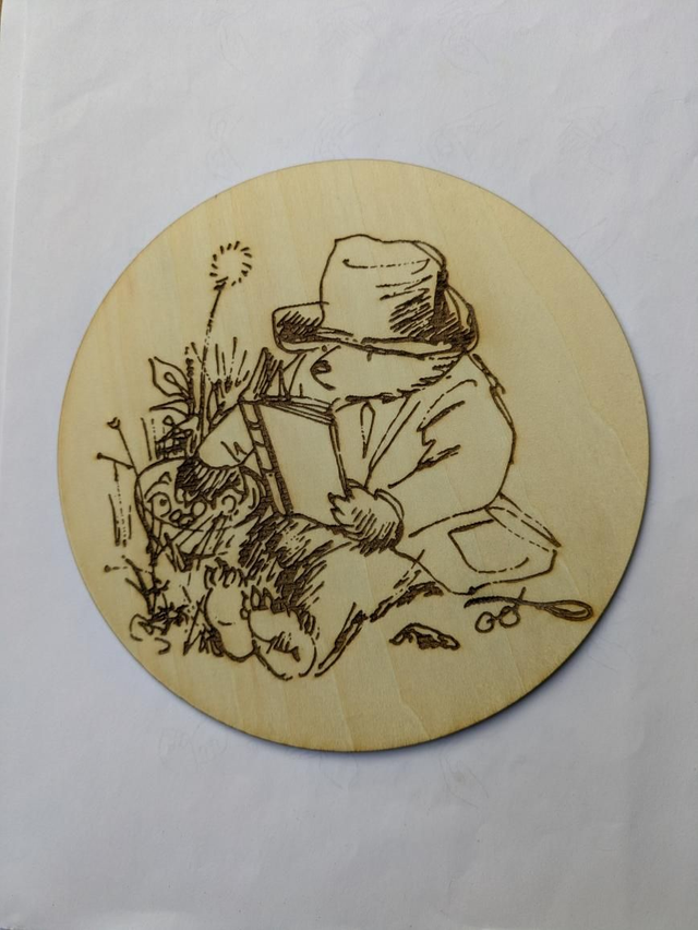 Engraved coaster - Paddington Bear 