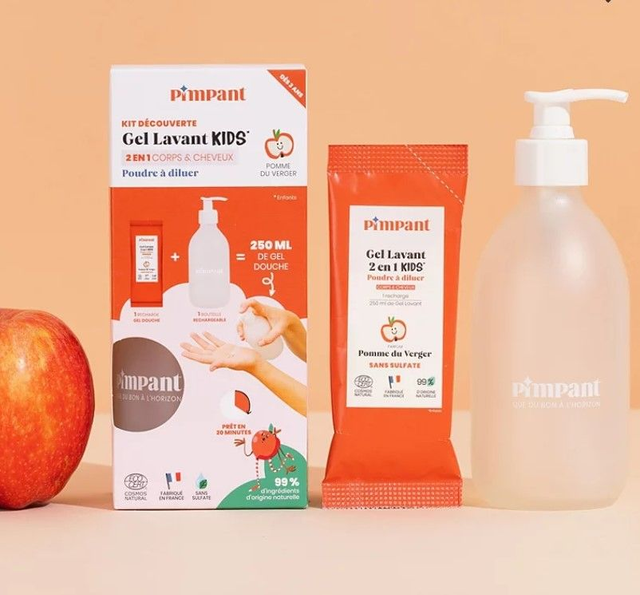 Kit découverte Gel lavant Kids 2 en 1 pomme du verger 