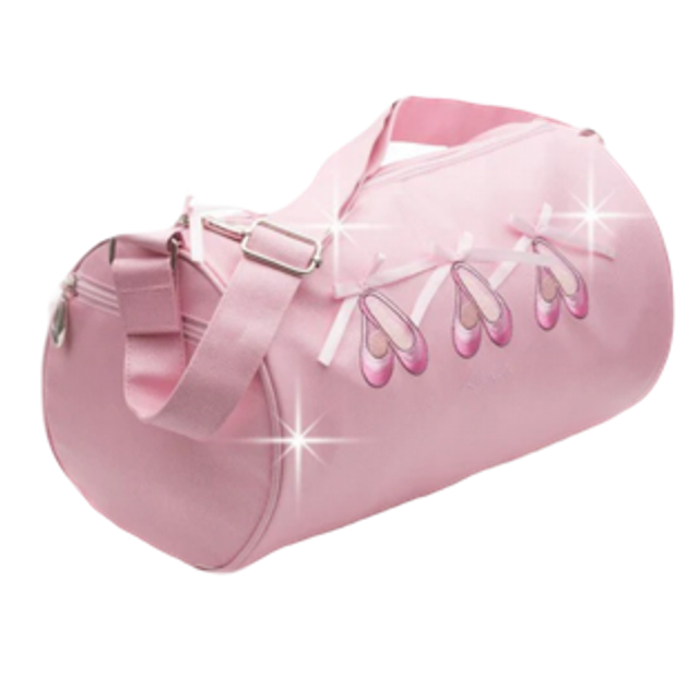 Ballet Shoe Sparkle Barrel Bag