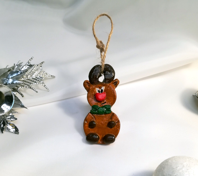 Suspension pour sapin de Noël - Renne