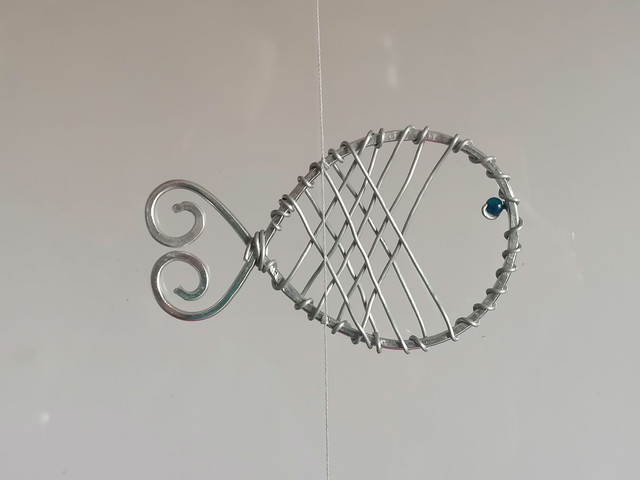 Suspension poissons en aluminium