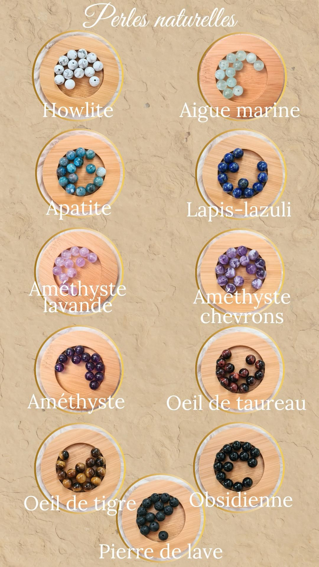 Boucles d'oreilles Lamya pendantes légères en macramé avec perles naturelles.