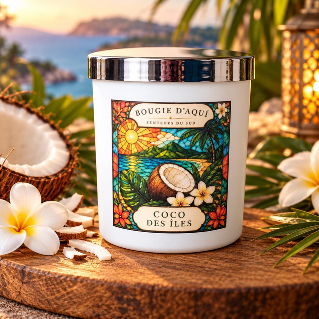Bougie parfumée Noix de Coco – 150 g