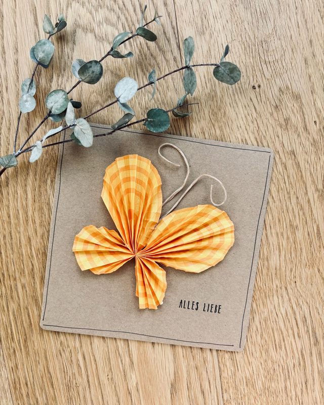 Schmetterling "Alles Liebe"