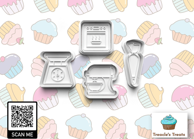 Baking Equipment  Fondant/cookie stamps with cutters