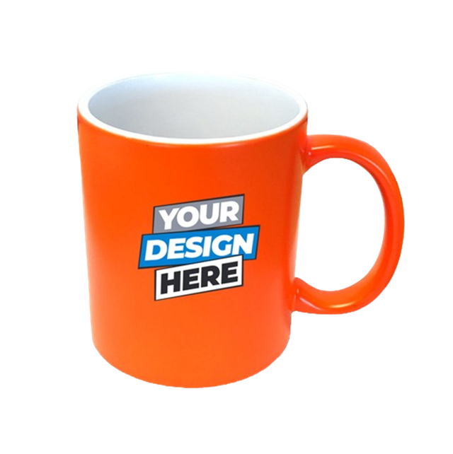 Fluorescent Orange Mug