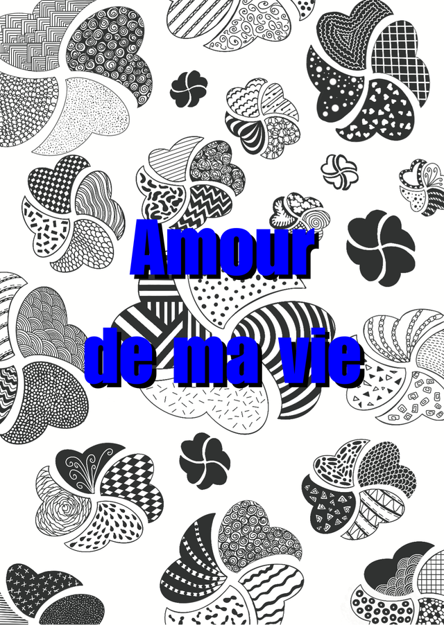 Carte de vœux "Amour de ma vie"