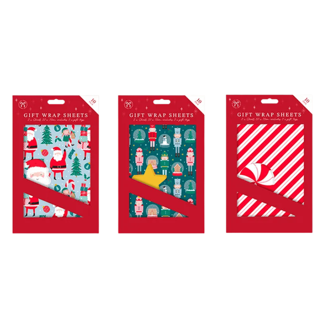 Christmas Gift Wrap &amp; Tags 5 Pack