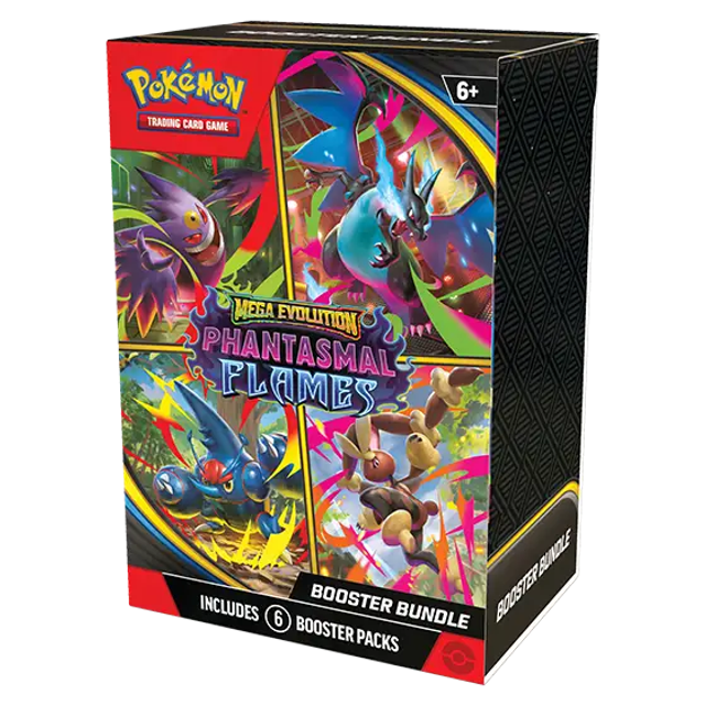 Pokémon TCG: Mega Evolution - Phantasmal Flames - Booster Bundle (6 Booster) (EN)