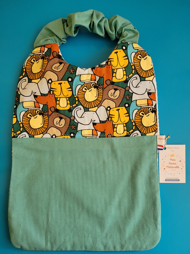 Bavoir Zoo de la marque HOCUS POCUS Baby