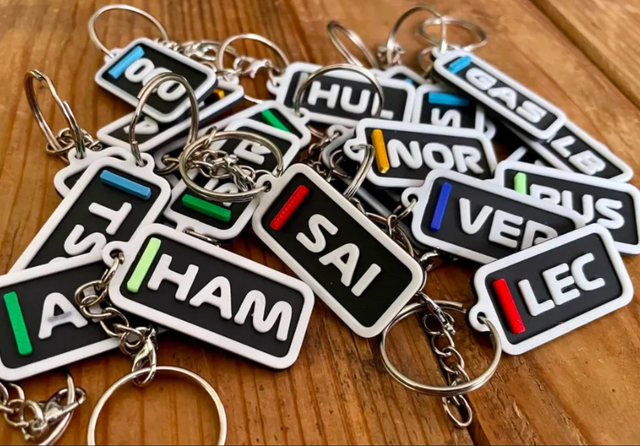 Porte-clés pilotes F1 - 2025