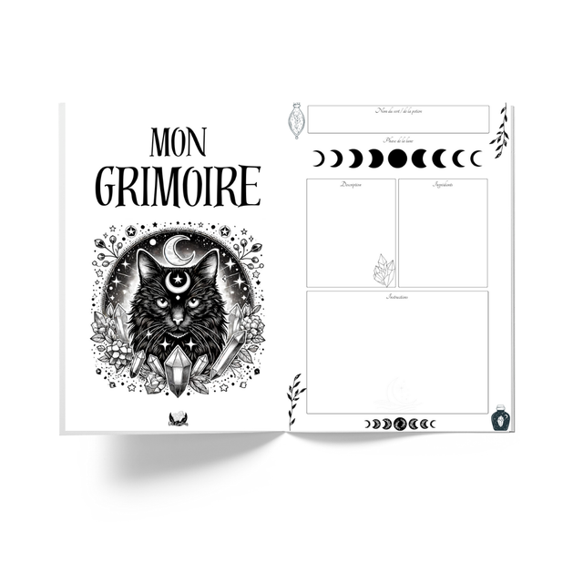 Intérieur carnet éternel A5 - Mon Grimoire