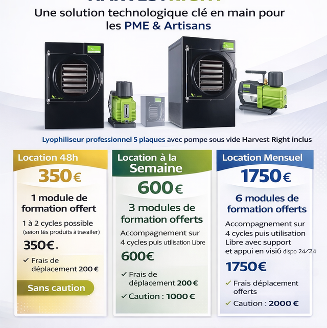 LOCATION LYOPHILISATEUR 