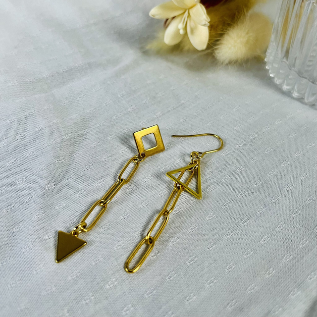 Boucles d’oreilles asymétriques #BODA001