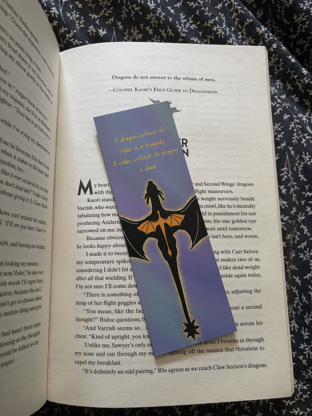 Fourth Wing Bookmark