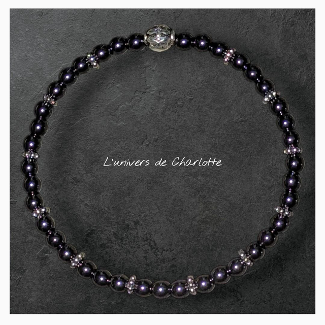 Bracelet "Hématite" 4mm BR-112