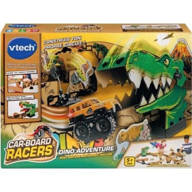 VTech Course De Voitures Carton - Aventure Dino