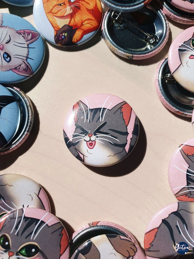 Badge chat émotion yay