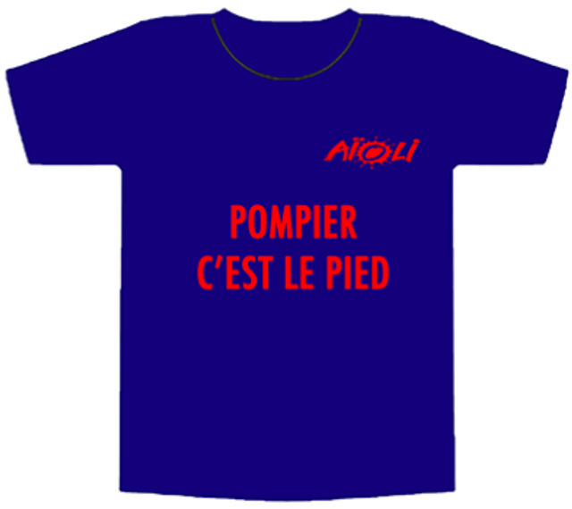 Tee shirt Pompier c'est le pied