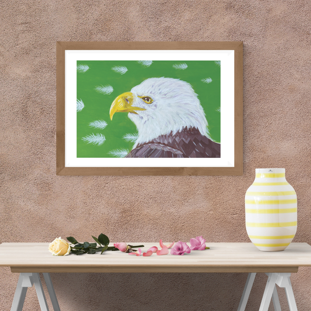 Eagle A3 Limited Edition Art Print (Feathers Collection)