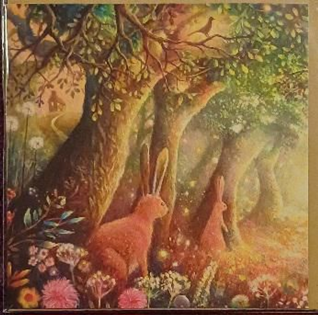 Greetings card - Woodland Hares