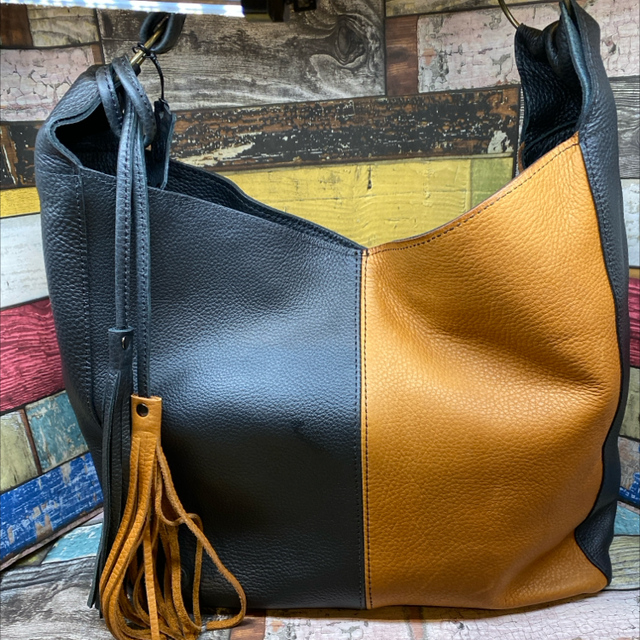 Midnight and tan ‘Celine’ large bag