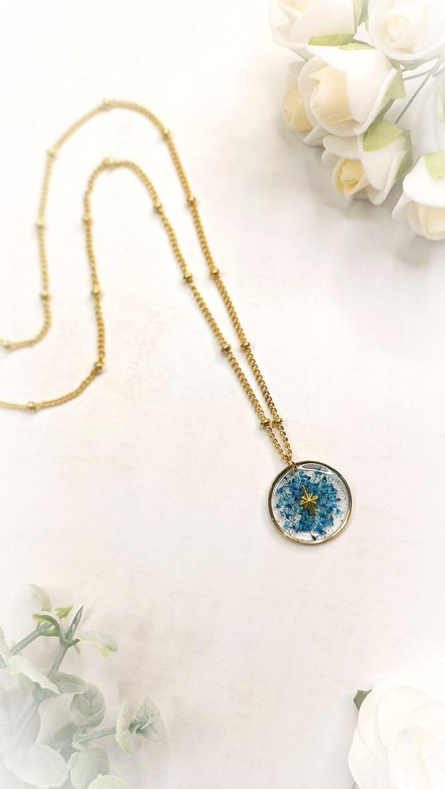 KALLISTA Sautoir - Bleu Azur