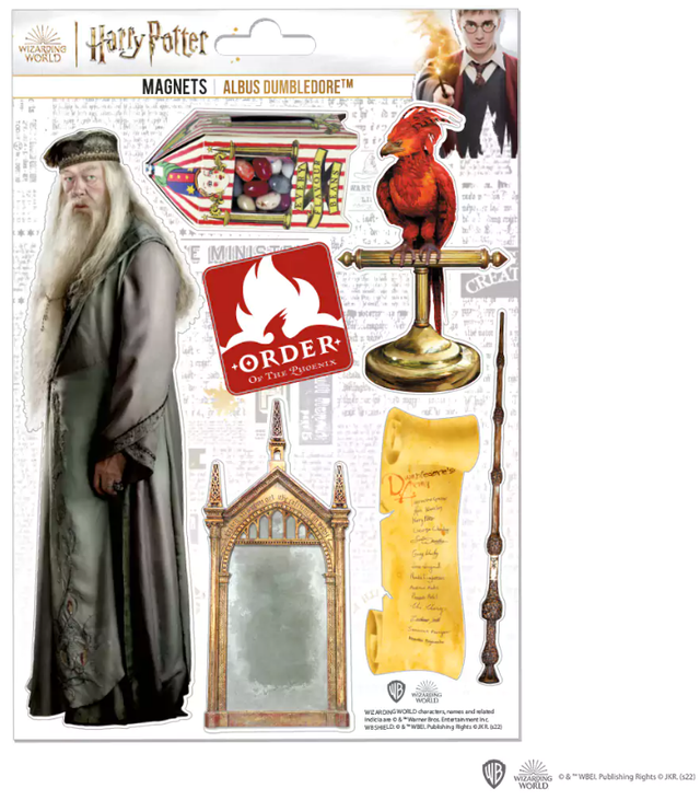 Plaque de 7 magnets Albus Dumbledore - Harry Potter