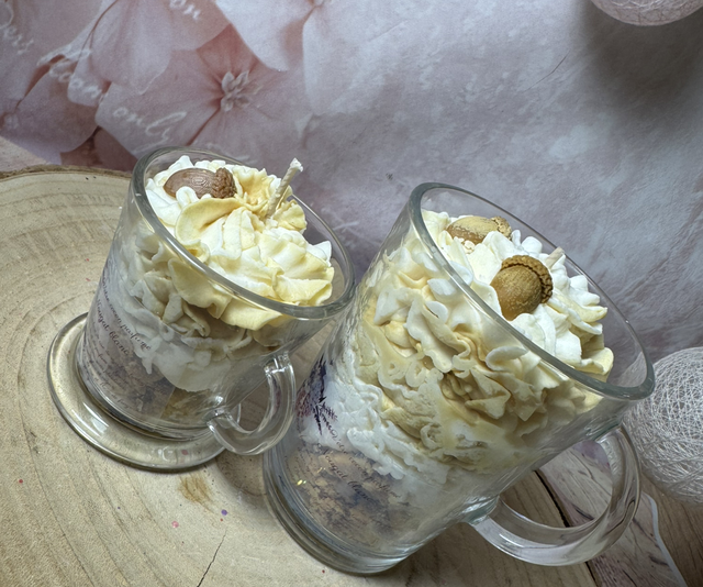 Bougie exquise nougat blanc