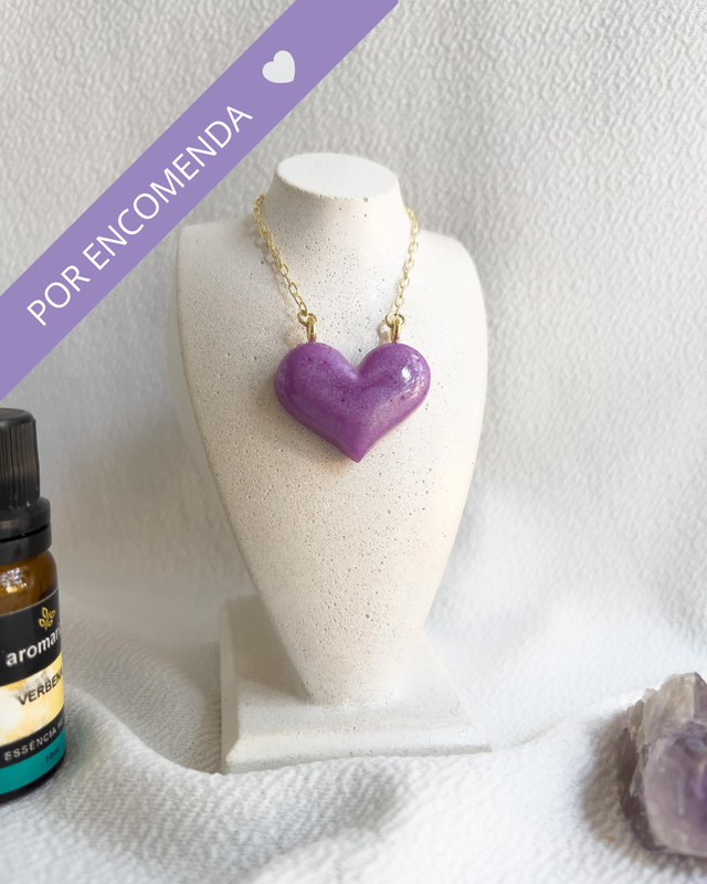 Colar Difusor pra Óleos Essenciais com Corrente Banhada a Ouro ou Prata