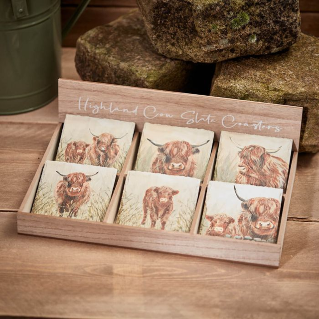 Highland Cow Coasters