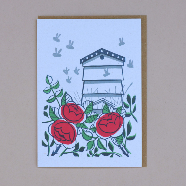 Roses &amp; Bees Card