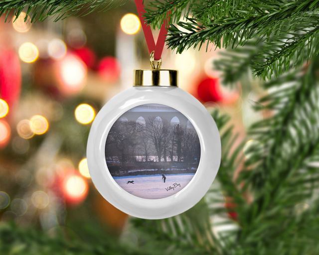 “A Winters Morning at Penistone” Ceramic Bauble  