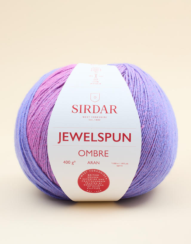 Jewelspun Ombre Aran Violet Dawn