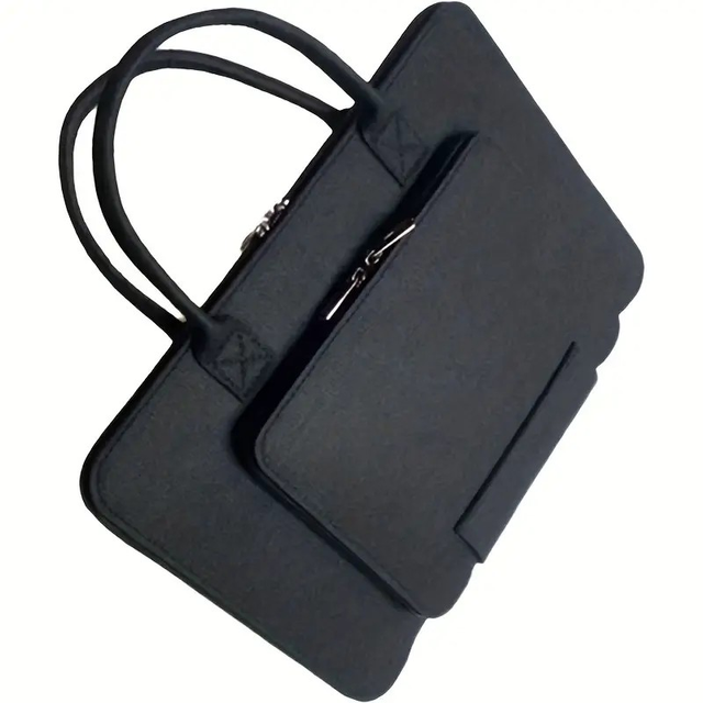 1pc Felt Computer Bag With Double Layer