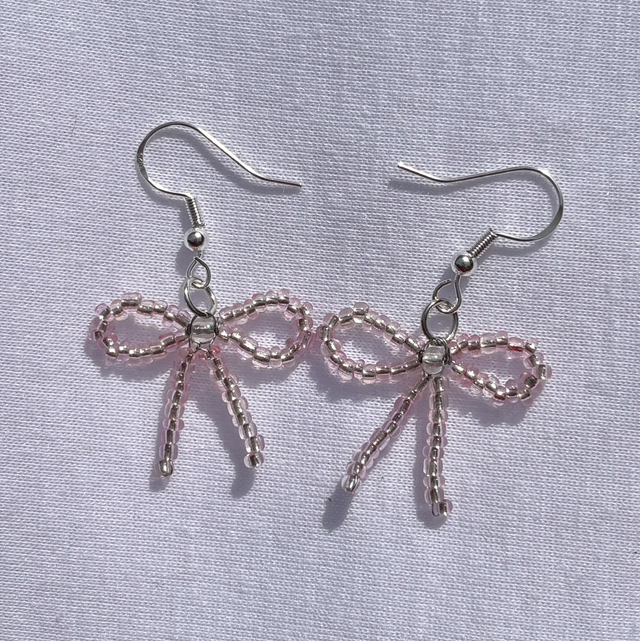 Ballet Slipper Bow Earrings