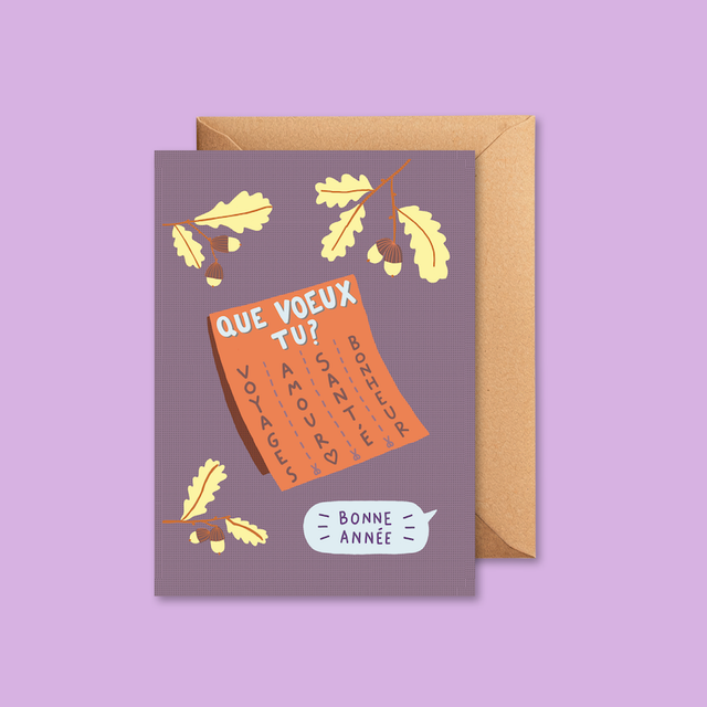 Que voeux tu - Carte